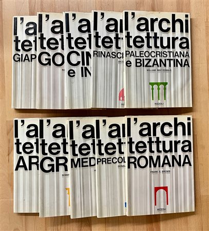 COLLANA 'L'ARCHITETTURA' - Lotto unico di 10 volumi dell'omonima collana