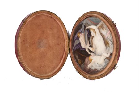 GIOVANNI BATTISTA CIPRIANI. Miniature "VENUS IN THE MIRROR"