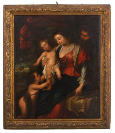 Painting "HOLY FAMILY WITH SAINT JOHN"