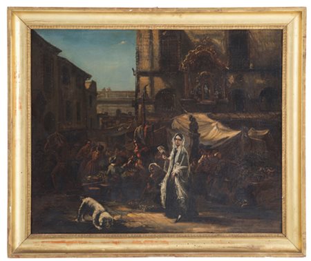 Painting "MARKET SCENE"