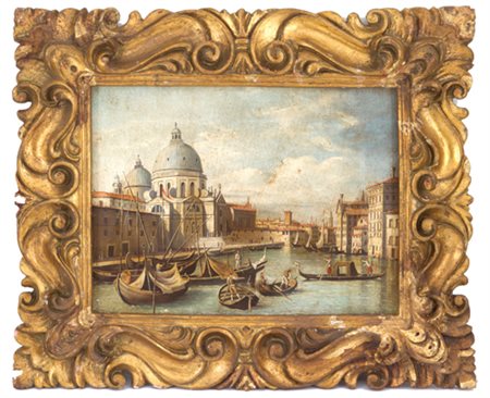 Painting "VIEW OF THE CHURCH OF SANTA MARIA DELLA SALUTE IN VENICE"