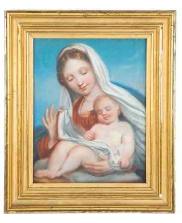 Pastel "MADONNA WITH CHILD"