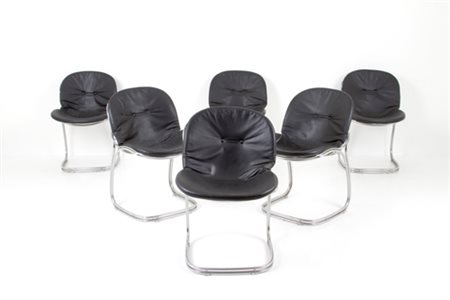 GASTONE RINALDI. Six Sabrina chairs for RIMA