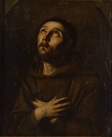 PITTORE ANONIMO<BR>"San Francesco" XVII secolo