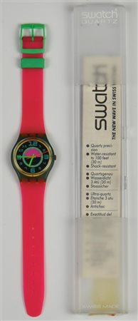 SWATCH BONDI BEACH, 1989 mod. GREENROOM, cod. GN103 anno 1989 Completo di...