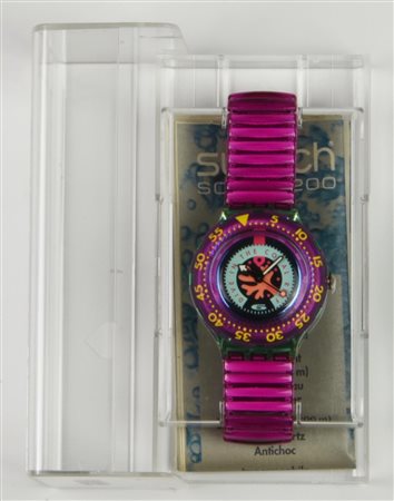 SWATCH SCUBA, 1993 mod. CHERRY DROPS, cod. SDG102 anno 1993 Completo di...