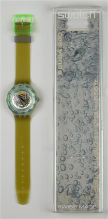 SWATCH SCUBA, 1993 mod. BLUE ICE, cod. SDK107 anno 1993 Completo di scatola e...