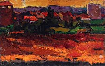 Mario Venzo (Rossano veneto 1900-Gallarate 1989)  - Al tramonto