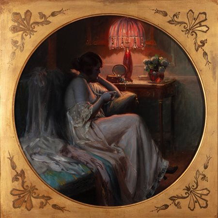 Delphin Enjolras (Coucouron 1857-Toulouse 1945)  - L'abat jour