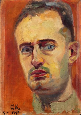 Giorgio Kienerk (Firenze 1869-Fauglia 1948)  - Ritratto maschile, 1937