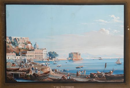 Giuseppe Gustavo Scoppa (Napoli 1856-?)  - Napoli, Via del Chiatamone