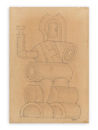 FORTUNATO DEPERO (1892-1960) - Senza Titolo, inizio anni '50