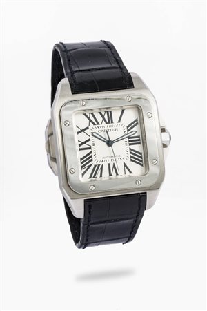 CARTIER<BR>Mod. "Santos 100 XL" ref. 2656, anno 2005