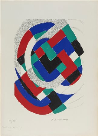 Sonia Delaunay (Hradyz'k 1885-Parigi 1979)  - Senza titolo (Dal portfolio Unesco), 1971 