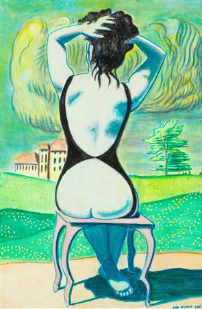 Dino Buzzati (San Pellegrino di Belluno 1906-Milano 1972)  - Topless, 1966