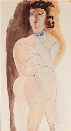 Bruno Cassinari (Piacenza 1912-Milano 1992)  - Figura di donna