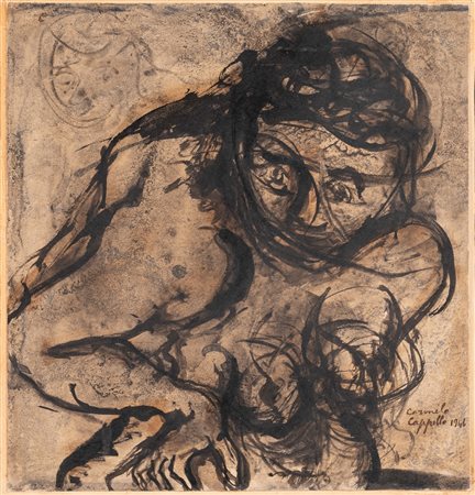 Carmelo Cappello (Ragusa 1912-Milano 1996)  - Nudo, 1946