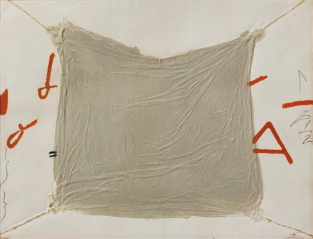 Antoni Tapies (Barcellona 1923-2012)  - Mocador lligat, 1972