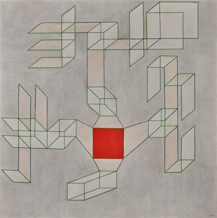 Achille Perilli (Roma 1927-Orvieto 2021)  - L'acchiappasole, 1974