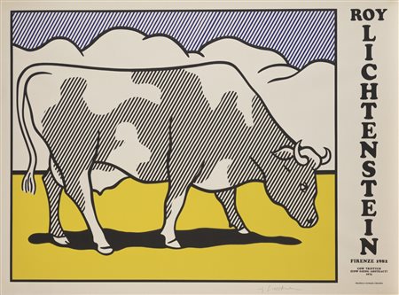 Roy Lichtenstein (New York 1923-1997)  - Cow Triptych (Cow Going Abstract), 80s