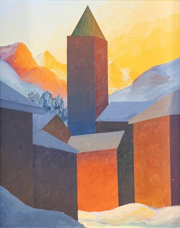 Salvo (Leonforte 1947-Torino 2015)  - Senza titolo (Paesaggio), 1992