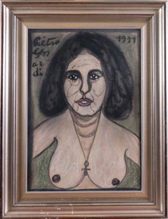 Pietro Ghizzardi (Viadana 1906 - Boretto 1986). Nudo femminile, 1971.