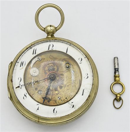 Orologio da tasca Esquivillon & Dechouden, primi 800, con chiave CASSA: in...