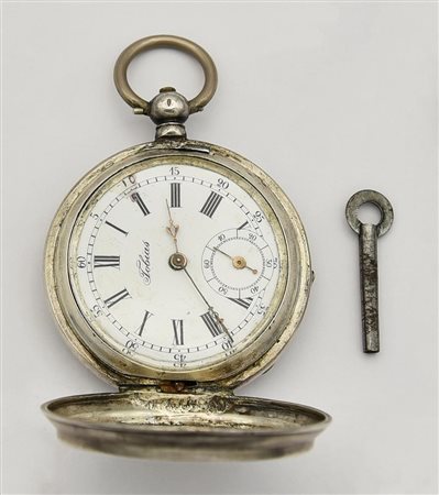 Orologio da tasca con chiave Tobias, Geneve, fine 800, argento 875/1000, Ref....