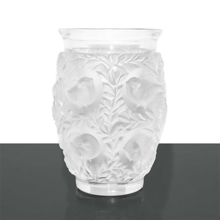 Lalique France (1888)  - Bagatelle ,vaso con decori in rilievo di passeri