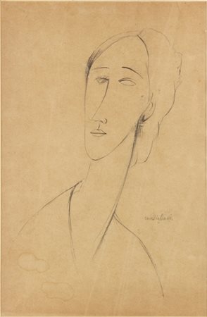 AMEDEO MODIGLIANI Livorno 1884 - Parigi 1920 Portrait de Hanka Zborowska,...
