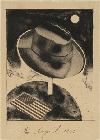 JAMES ROSENQUIST Grand Forks - North Dakota 1933 Delivery hat, 1971...