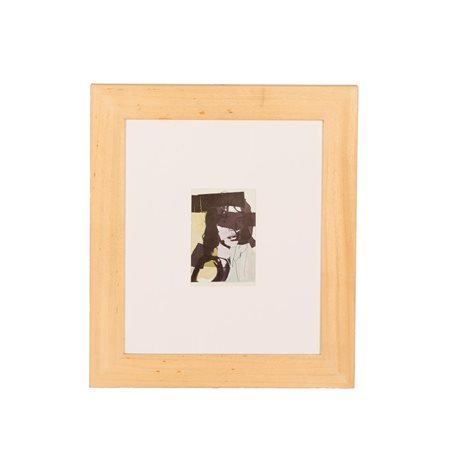 Andy Warhol (Pittsburgh, 1928 - New York, 1987) 
Mick Jagger 1975
Serigrafia Offset su carta Arches (Rough) cm 15,6x10,2; con cornice cm 47x41