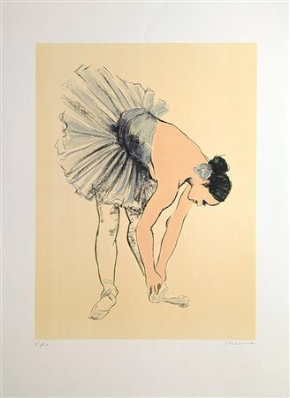 Francesco Messina (Linguaglossa, 1900 - Milano, 1995) 
La ballerina 
serigrafia 50x70 cm