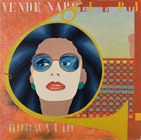 Ovidio Andrea Picini Sofia (Loren) 2003 Tempera e smalti su tela cm 100x100...