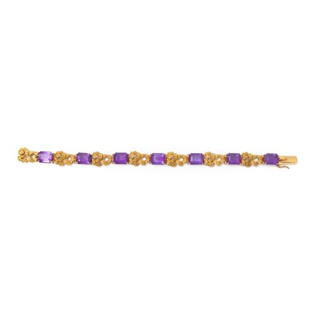 BRACCIALE in oro 18 KT e ametista