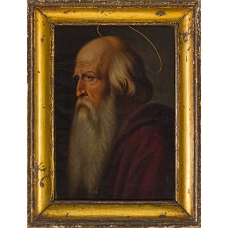 SALVATORE LO FORTE (Attr.le), Santo, Olio su tela