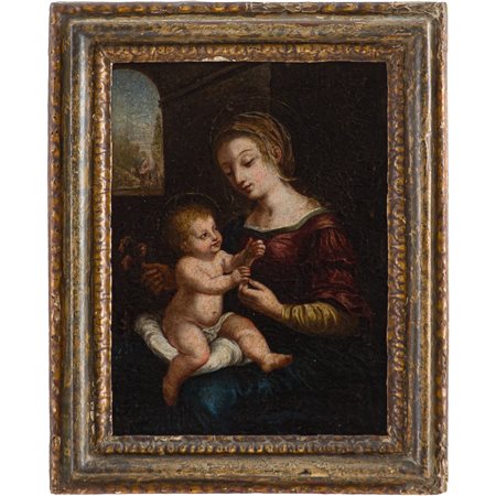 RAFFAELLO SANZIO (Seguace di), Olio su tela