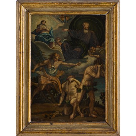 SCUOLA BOLOGNESE DEL XVII SECOLO, Olio su tavola