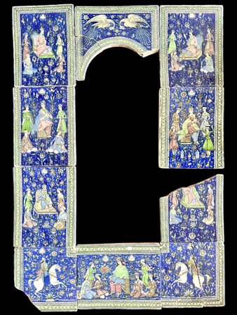 Large pottery window frame Qajar