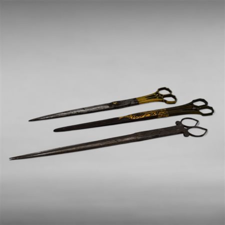 Three pairs of calligraphy scissors