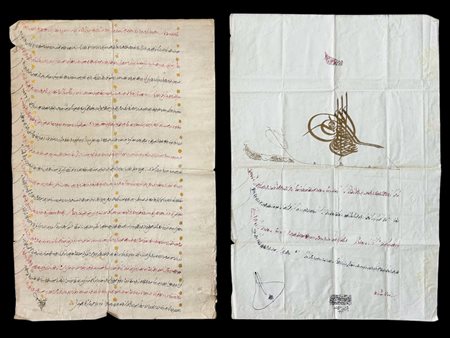 Long Ottoman Firman in two fragments