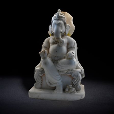 Large marble sculpture of Ganesh