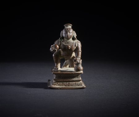 A bronze figure of Balakrishna