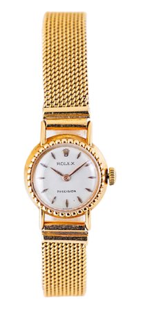 Rolex precision - orologio polso donna. Oro giallo 750/000. Precision ref. n°...