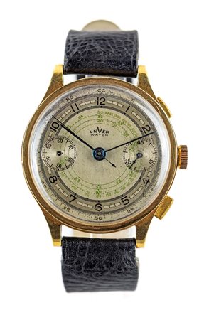 Unver - Orologio cronografo da polso da uomo in oro Oro giallo 750/000....