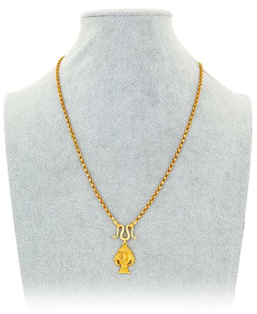 Collana in oro con pendente Oro giallo 875/000. Peso complessivo gr. 34,30...