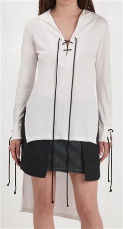 Ann Demeulemeester ASYMMETRIC SWEATER DESCRIPTION: Asymmetric sweater with...