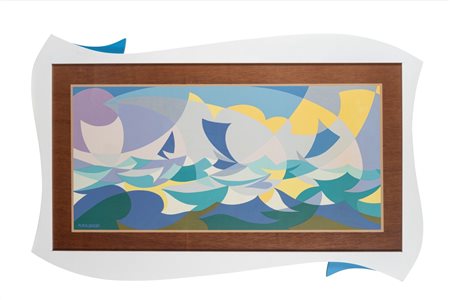 Giacomo Balla (Torino 1871-Roma 1958)  - Linee forza di mare (Mattutino)