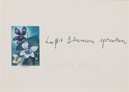 Joseph Beuys (Krefeld 1921-Düsseldorf 1986)  - Laßt Blumen sprechen, 1974