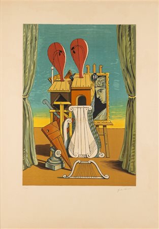 Giorgio de Chirico (Volos 1888-Roma 1978)  - Le Muse della Musica